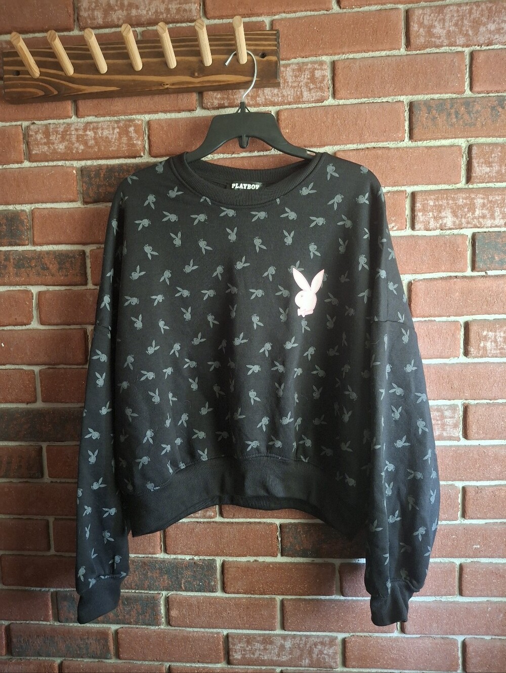 PLAYBOY Black Crewneck Sweater with Pants